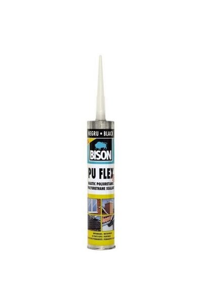 Bison Puflex Etanșeizant Poliuretanic Negru 300ml – etanșare flexibilă și rez...