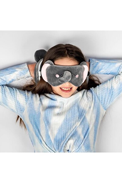 Relaxeazzz Children's Travel Pillow and Eye Mask-Adoramals Janu the Elephant