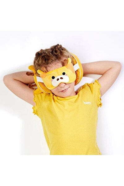 Relaxeazzz Children's Travel Pillow and Eye Mask-Adoramals Giraffe
