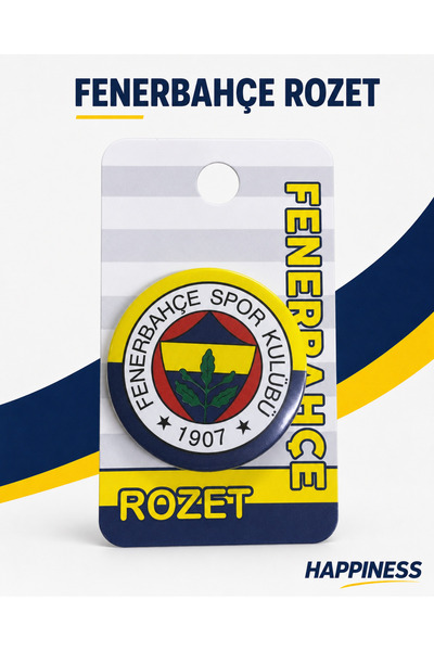 Fenerbahçe Lisanslı Taraftar Rozeti – Logolu Yuvarlak Metal Rozet