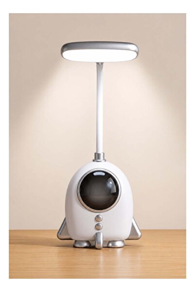 Generic Rocket Desk Lamp with Pen Holder, Rechargeable LED Table Lamp, USB Ty...