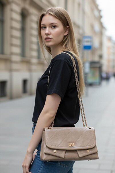 DUYGUSHOESBAG Imported Chain Strap Pocket Model Shoulder Bag 27393