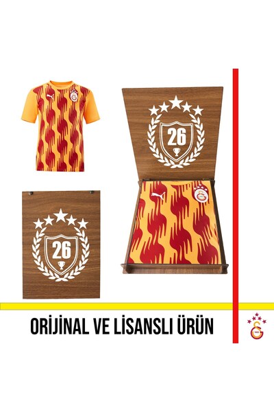 Galatasaray Licensed Puma a Team Yellow-Red Training T-Shirt 26 Championship ...