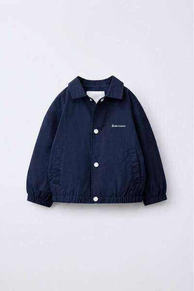 NOBLEKIDS Children's Waterproof Raincoat Navy Blue