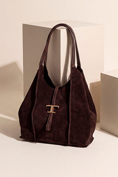 Marjin Women's Genuine Leather Double Handle Shoulder Bag with Inner Bag and ...