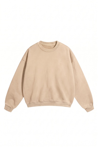DASH WEAR Unisex Men'S/Women's Oversize Cotton Crew Neck Sweatshirt