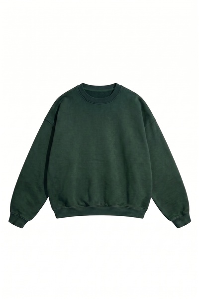 DASH WEAR Unisex Men'S/Women's Oversize Cotton Crew Neck Sweatshirt