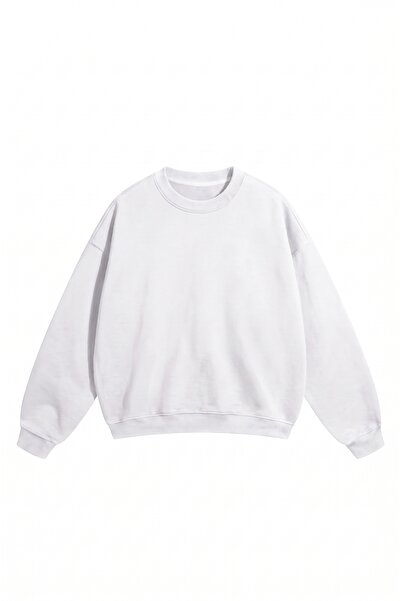 DASH WEAR Unisex Men'S/Women's Oversize Cotton Crew Neck Sweatshirt