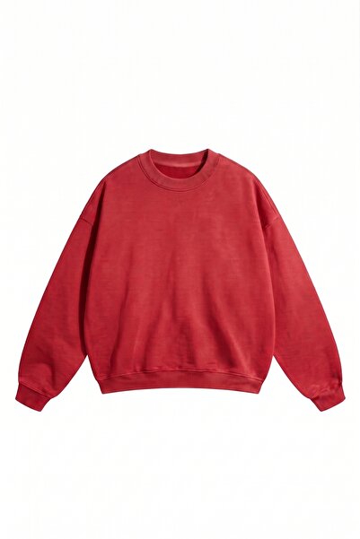 DASH WEAR Unisex Men'S/Women's Oversize Cotton Crew Neck Sweatshirt