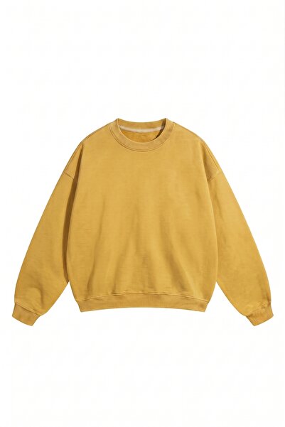 DASH WEAR Unisex Men'S/Women's Oversize Cotton Crew Neck Sweatshirt