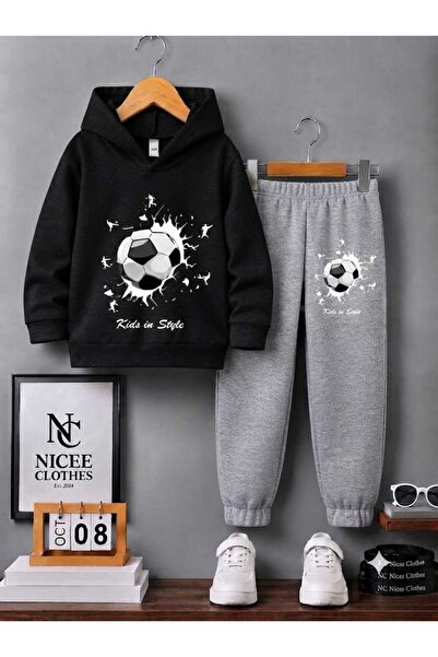 Leto Lykia Children's Tracksuit Set Unisex (White Top Winter Print)