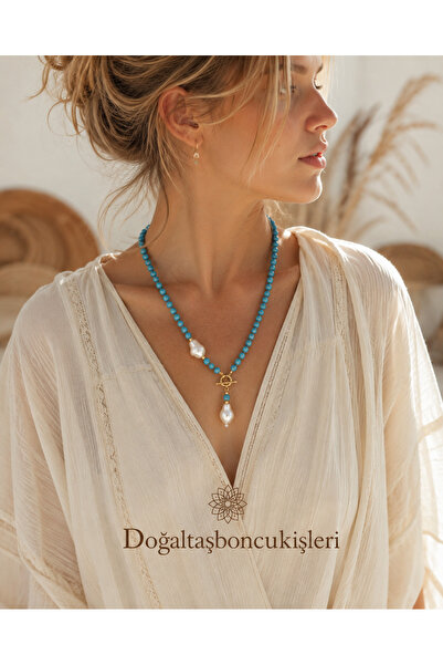 doğaltaşboncukişleri Blue Dream Necklace