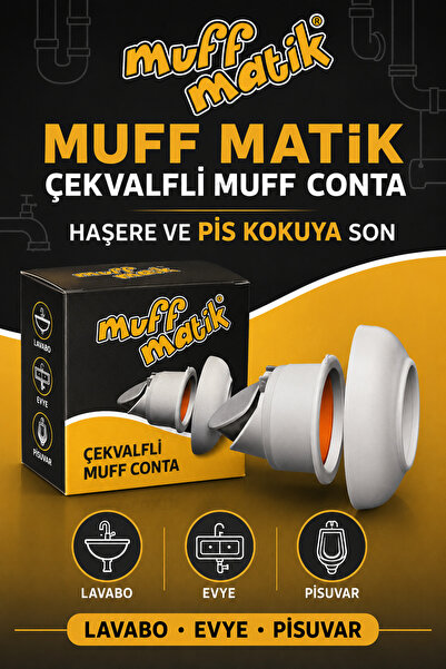 Muff Matik Çekvalfli Muff Conta – Koku ve Haşere Önleyici