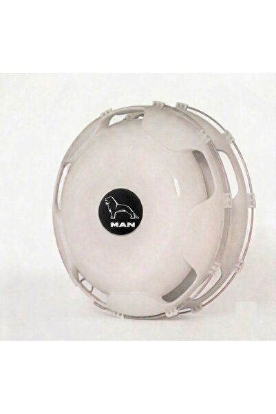 Man Capace de roată bombate compatibile cu MAN, albe, 22.5, din plastic, set ...