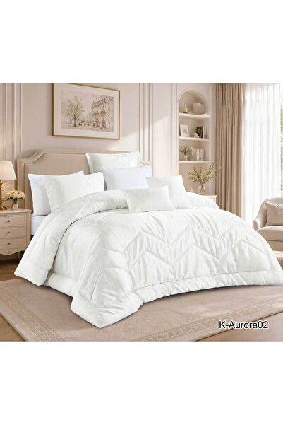 miral مفرش سرير نفرين بحشوه ممتازه ثقيله جاكار صيفي فاخر عدد القطع 8قطع 240×260