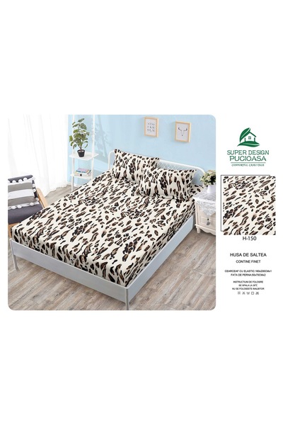 Super Design Pucioasa Set of finet cover and 2 pillowcases, with Stretchy, 16...