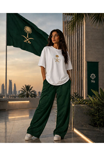 ZAVIXO Saudi Arabia National Day Women's T-Shirt 100% Cotton Quality Fabric O...