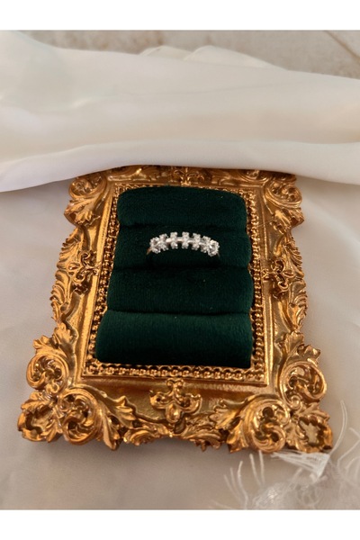 Zirkon Taşlı Gold Yüzük