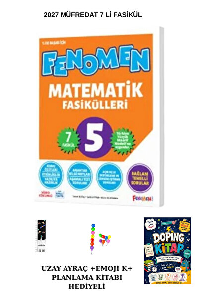 Fenomen Yayıncılık Fenomen 5. Sınıf Matematik (7 li) Fasikül Seti 2027 Müfred...