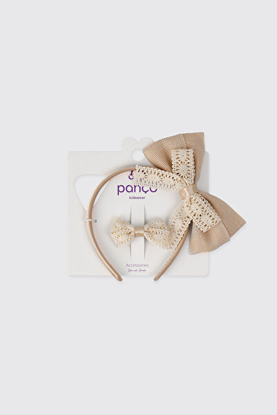 Panço Girl's Ecru Buckle Set