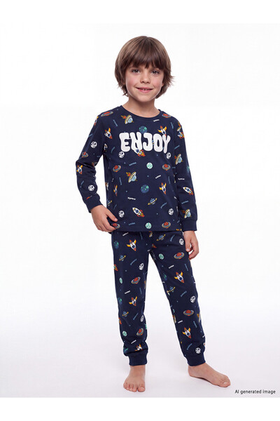 LC Waikiki Printed Boy's Pajama Set