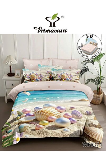 Primavara Finet 5D Duvet Cover Set with Stretchy Sheet, Complete Set, Soft an...