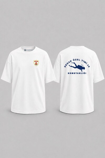 Bahriyeli Collection Υπερμεγέθη μπλουζάκι Unisex με στάμπα Degak Special Team...