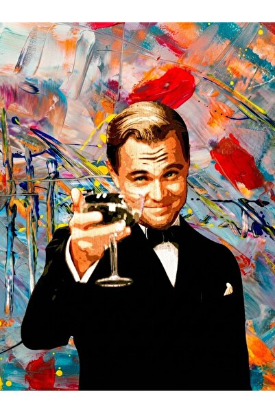 Leonardo DiCaprio Modern Pop Art MDF UV Baskı Tablo (60x90 cm)