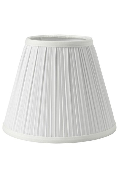 IKEA Modern Beyaz Abajur 19 cm - Şık Ev Ofis Dekoratif Aydınlatma