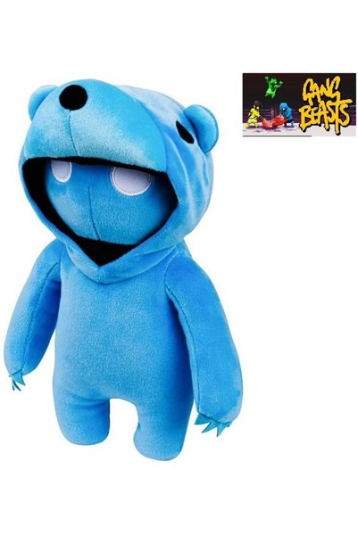Generic Brand Λούτρινο Gang Beasts Stetchy Μπλε Αρκούδα Kigurumi 25 εκ. (GB70...