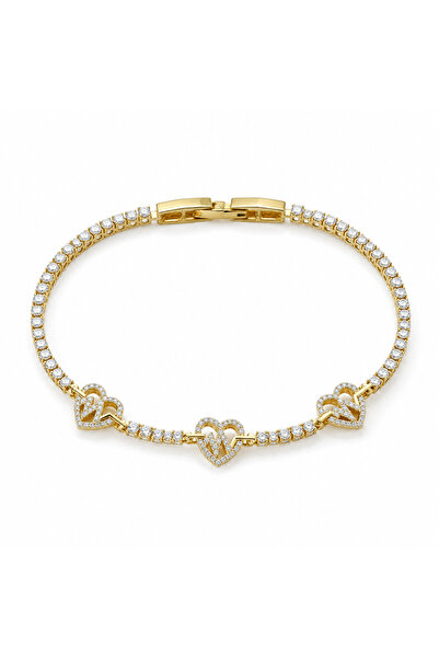 Stelle Jewelry Zircon Stone 18+2 cm Heart Rhythm Women's Tennis Bracelet