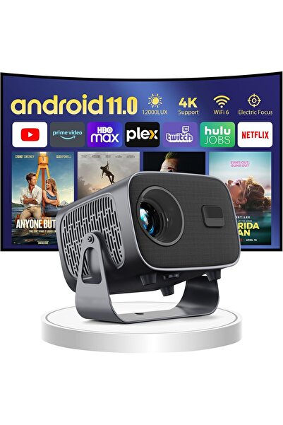Viziolux جهاز عرض محمول مع واي فاي 6 وبلوتوث 5.2، 12000 لومن، جهاز عرض أفلام