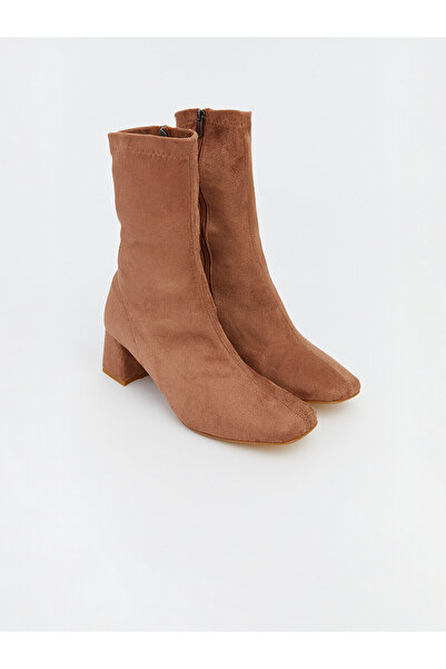 LC Waikiki Peak New Season Suede Look Women's Heeled Boots