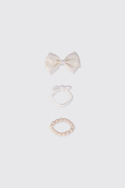 Panço Girl's Ecru Crown Buckle Set