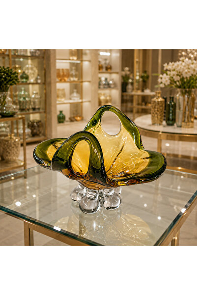 Genel Markalar ESTERHOMEDECOR Murano cam aksesuar şekerlik 31*21cm
