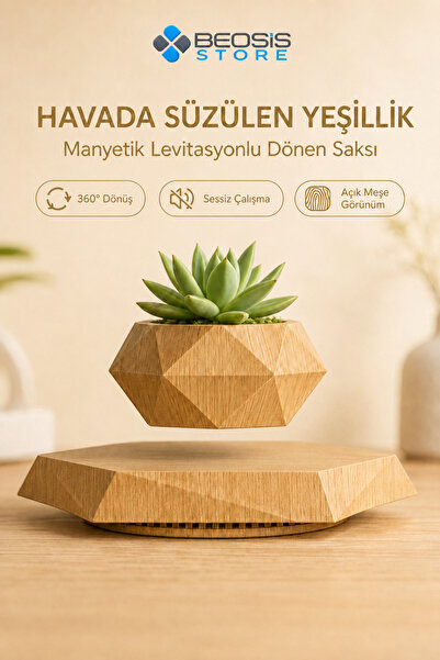GENERAL'S Manyetik Havada Asılı Dönen Dekoratif Saksı