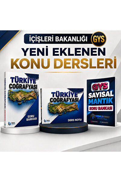 İnka Uzem İÇİŞLERİ BAKANLIĞI GYS ŞEF/VHKİ 3'LÜ SET (YENİ GELEN KONULAR)