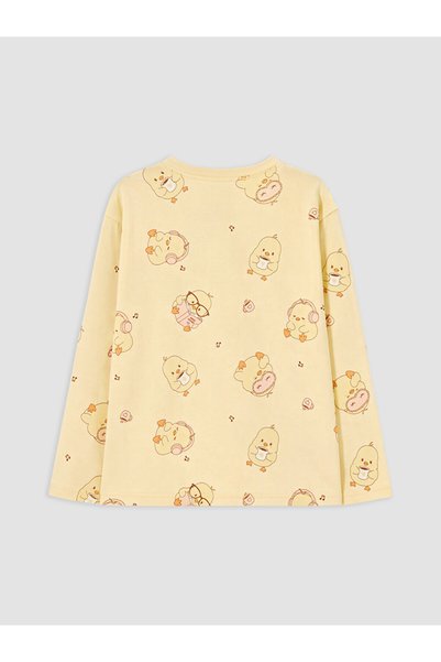 LC Waikiki Crew neck girls' pajama set