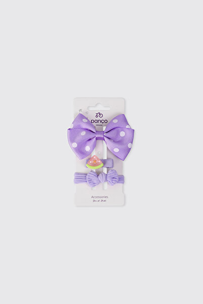 Panço Girl's Purple Buckle Set