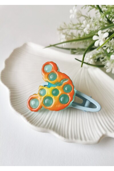 Halley Concept Colorful Cute Figure Detailed Blue Children's Hair Clip 6 X 4....