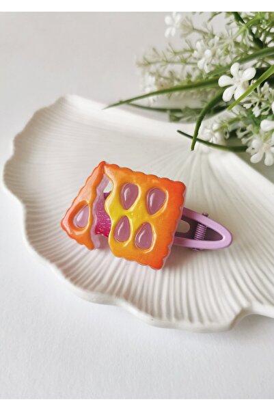 Halley Concept Colorful Cute Lilac Children's Hair Clip with Clasp 6.5 X 3 cm