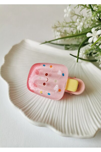 Halley Concept Pink Colored Cute Ice Cream Figured Children's Buckle 6 X 3.5 cm