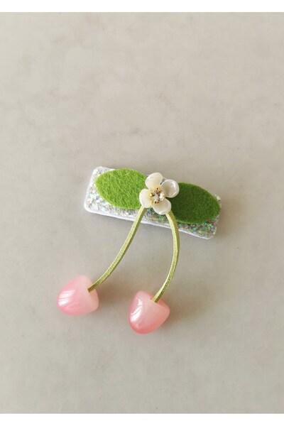 Halley Concept Cherry Figured Green Leaf and Flower Detailed Snap-On Children...