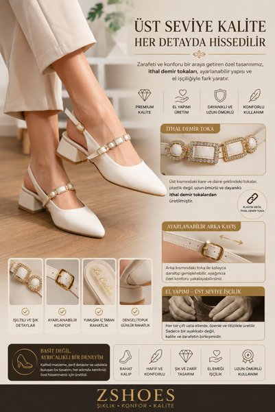 ZSHOES Pantofi de damă cu cataramă, cu toc ușor de 4,5 cm {Inclusiv mărimea specială mare 41/42/43} N2
