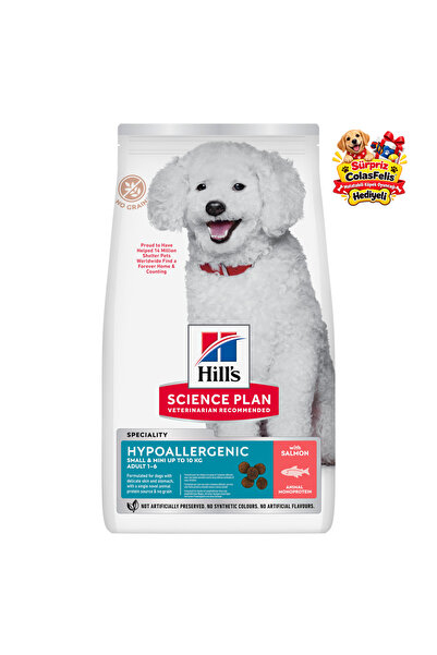 Science Plan Hipoalerjenik Somonlu Küçük ve Mini Irk Yetişkin Köpek Maması 6KG / Sürpriz Matatabili ColasFelis® Köpek Oyuncağı Hediyeli