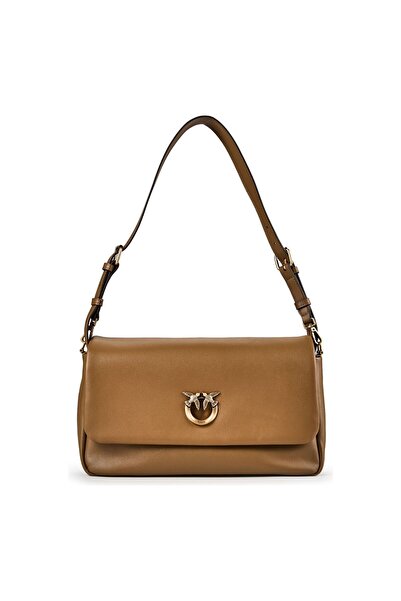 PİNKO Geantă de umăr Click Soft Classic din piele naturală 32 cm