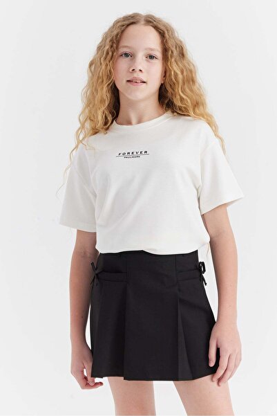 PAULMARK Girl's Text Printed T-Shirt