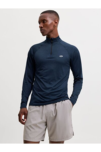 Jack & Jones Bluză tip hanorac cu insignă