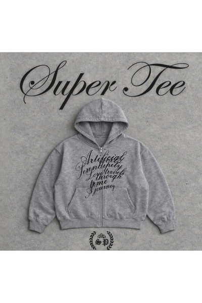 StartMore Zip-up SweatShirt Hırka baskılı hoodie Uzun kollu kapşonlu fermuarl...