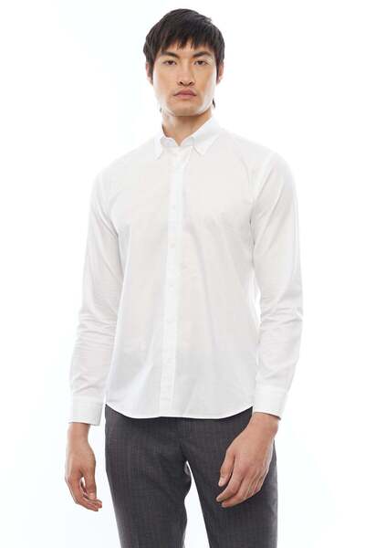 PAULMARK Collared Buttoned Relaxed Shirt